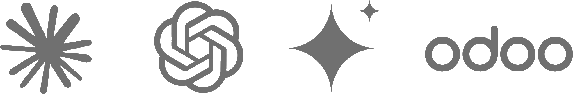 Logotipos de las herramientas de IA utilizadas